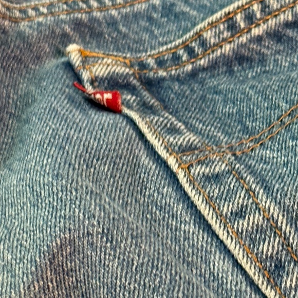 Vintage Men's Levi's 501 Jeans Blue 46 Waist 32 Length Button Fly 90's - Picture 4 of 7